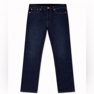 Levi Strauss 513 Straight Fit Dark Wash Blue Jeans Mens Size 36x32